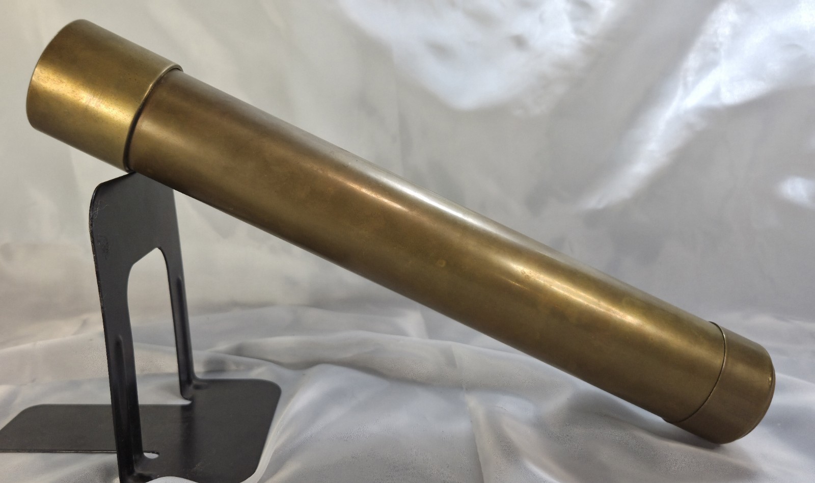 Vintage Solid Brass Kaleidoscope 14" Long - Collector Item - Internal Flaw Noted