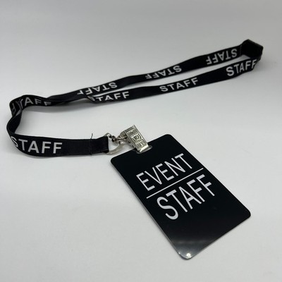 Schlüsselband / Event Personal Karte Ausweis Clip - Professionelle Events Catering Sicherheit