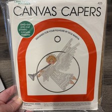 New Leisure Arts Plastic Canvas Capers Kit 425 Christmas Ornament Angel