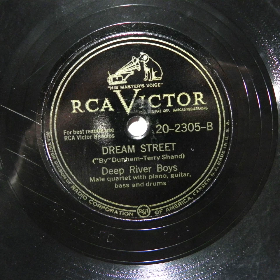 The Deep River Boys – Get Up Those Stairs, Mademoiselle 1947 RCA Victor 20-2305 - Image 3 of 4
