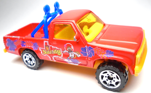 2003 MATCHBOX SPONGEBOB SQUAREPANTS DODGE DAKOTA SANDY RED DIECAST 2 7/8" TRUCK - Picture 2 of 6