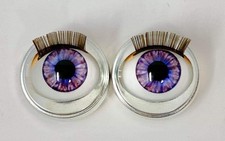 Premium Eyes Purple Mermaid 16mm Blinking Eyes for American Girl and 18" Dolls