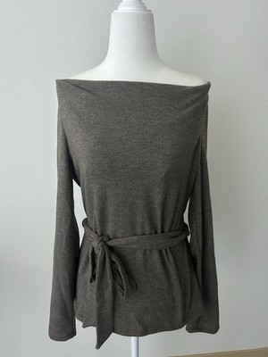 The Raconteur Off Shoulder Tie Top Y2K Parisian Chic Minimalist Quiet Luxury 