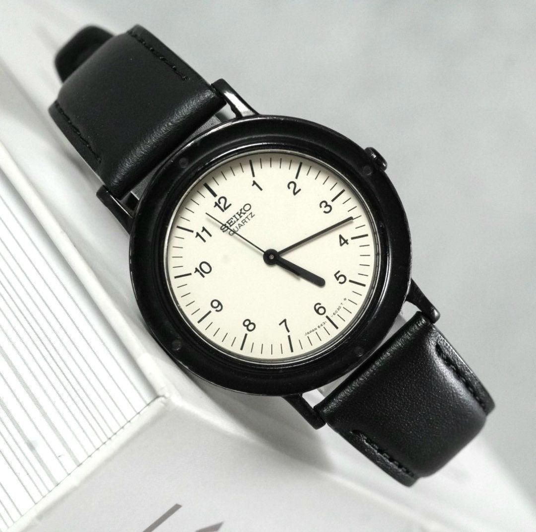 SEIKO Rare 6431-6030 Quartz White Dial 33mm Vintage 1983 Dress Watch Japan