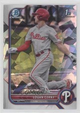 2022 Bowman Chrome Prospects Atomic Refractor Logan Cerny #BCP-120 4z8
