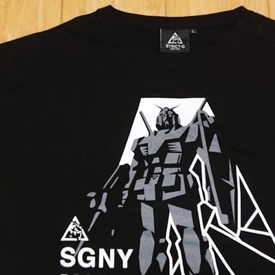 STRICT-G Gundam EFSF Graphic T-Shirt L Black New York Line with Tag