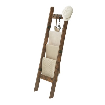 Blanket Ladder for Living Room, Wall Leaning Laminate Snag Free, Decorative Q...