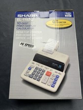 Sharp EL-1192G 10 Digit Printing Desk Calculator GT Function Vintage-OPEN BOX