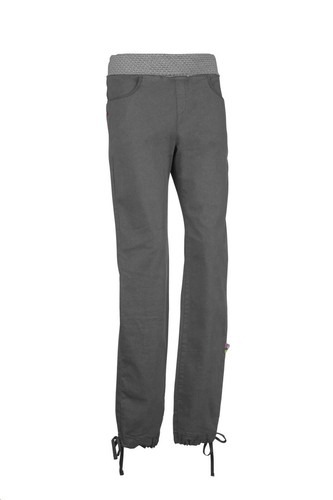 E9 Urbane Climbing Pants for Ladies With High Roll Waistband Iron