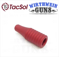 EntirelyCrimson Ribbed Charging Handle for TacSol X-Ring Matte Red