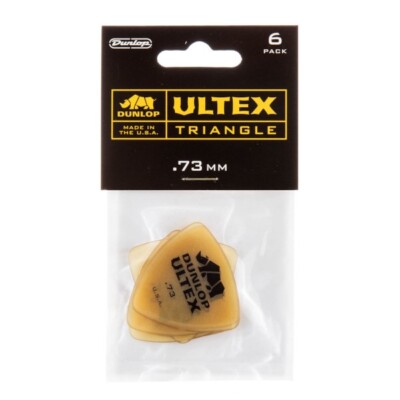 DUNLOP Ultex Triangle Pick 0,73   Plektren   guitar picks   6er Pack