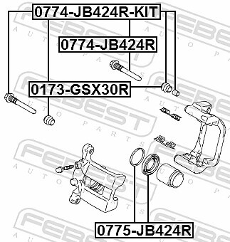 Kit Di Manutenzione Per Pinza Del Freno Anteriore Suzuki GSX1250 FA L2