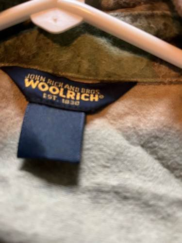 Woolrich Camo Shirt Mens Large Advantage Timber Flannel - Picture 5 of 6