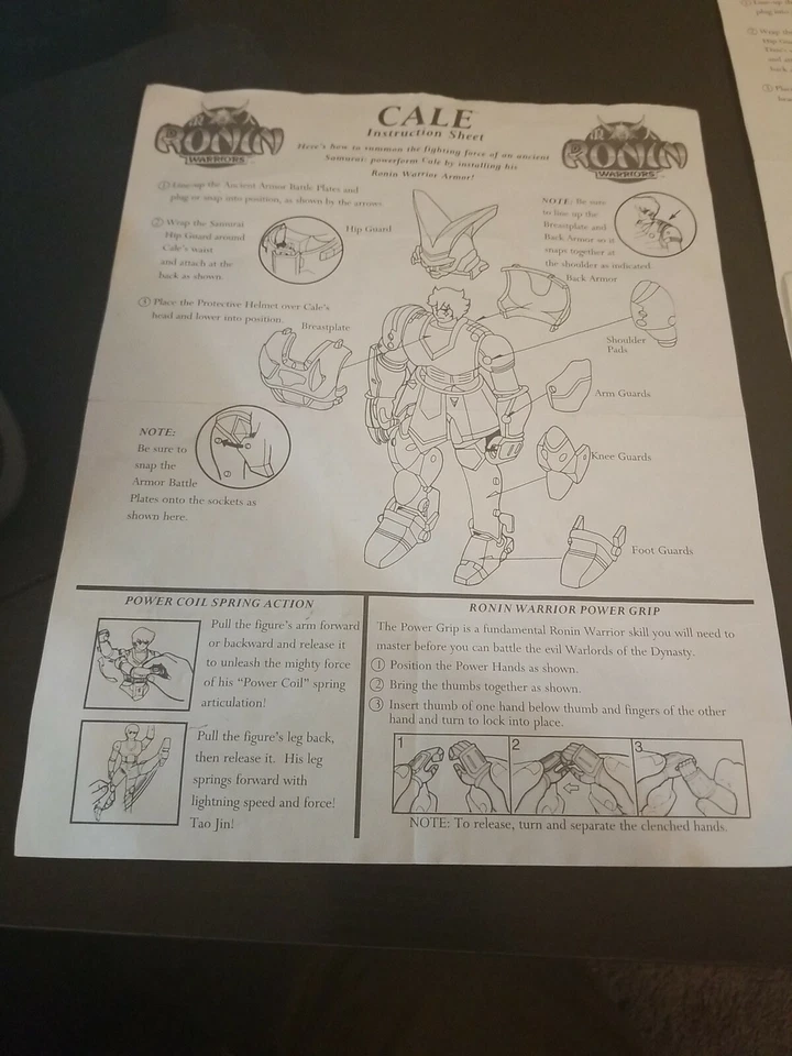 Ronin Warriors 1995 Playmates * Lote de direcciones * Anubis Sekhmet Cale Dais Rowen Foto 4 de 4