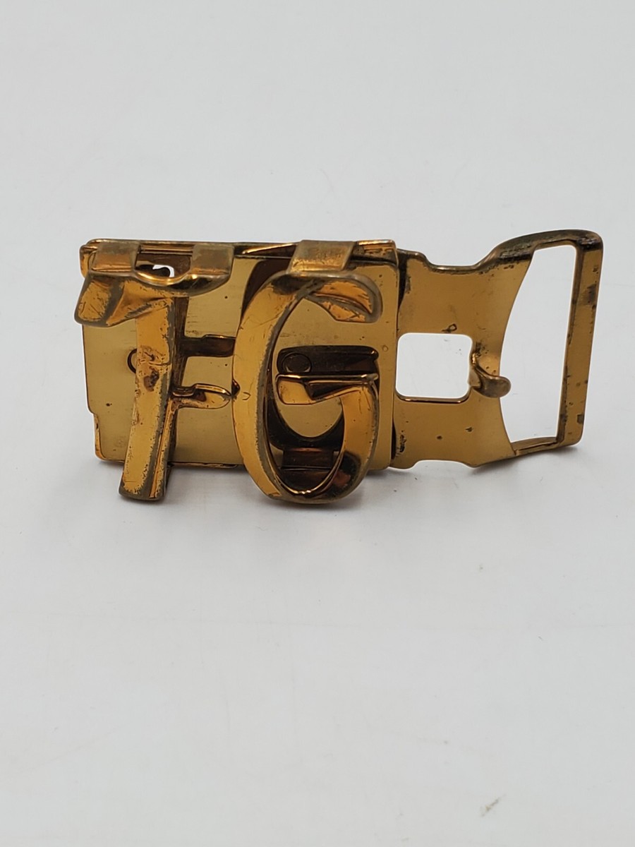 hickok製　vintage initial buckle Vintage HICKOK Belt Buckle: Old English Initial 