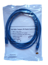 7ft Blue CAT5e 350Mhz Ethernet Network Patch Cable Snagless Category 5e RJ45 UTP
