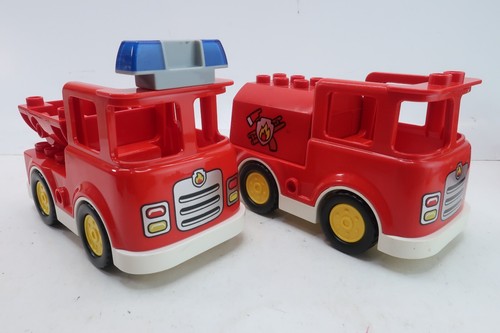Lego Duplo Assorted Firefighters Fire Engines Dalmatian Dog Hydrant Hoses Ladder - Picture 5 of 12