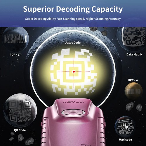 Wireless Barcode Scanner AND E800 Bluetooth 2D QR Bar code Reader PDF417 Scanner - 第 17/27 張圖片