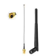 WiFi Antenna 2.4GHz 5dBi RP-SMA Antenna  IPX U.FL Cable For IP Security Camera