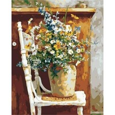 Wildflowers Paint by Number Kit for Adults Kids DIY Painting 40x50CM Canvas