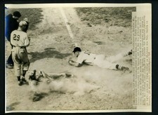 George Wood & George McQuinn 1943 Press Photo Boston Red Sox St. Louis Browns