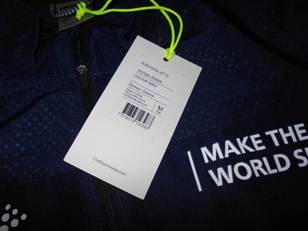 CRAFT NEW! W/TAGS RUSH WIND WOMENS MEDIUM DARK BLUE RACING JACKET
