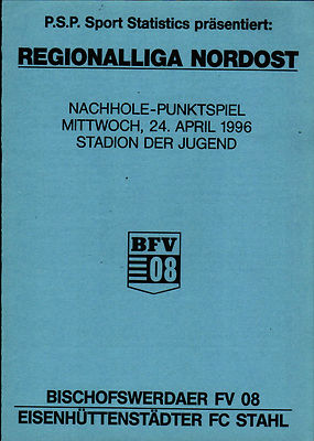 RL 1995/96 Bischofswerdaer FV - Eisenhüttenstädter FC Stahl, 24.04.1996