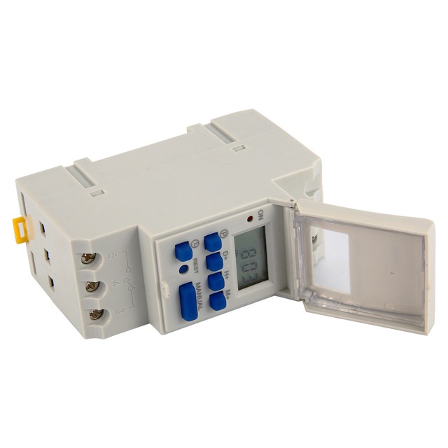 DIN Rail Digital LCD Power Programmable Timer AC 220V 16A Time Relay Switch U7D1