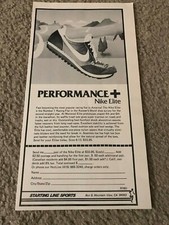 Vintage 1978 NIKE ELITE Running Shoes Poster Print Ad & Order Form 1970s RARE