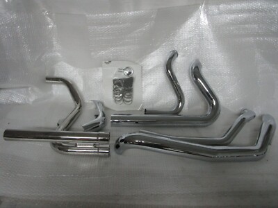 10-16 Harley Davidson Touring Cobra Power Port Duals Head Pipe CHROME