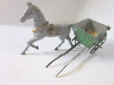 Vintage Cheval Et Charette Tombereau Charles Rossignol - JEP - 13cm - 1920
