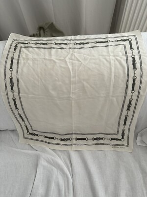 Original Vintage Céline Seidentuch 50x50 Creme
