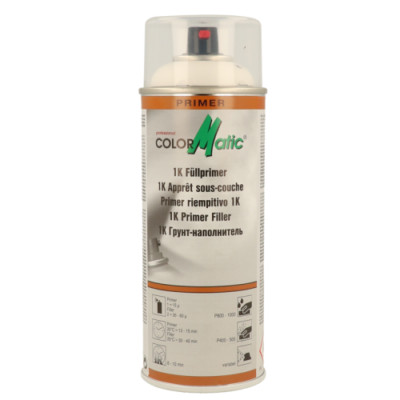 ColorMatic 1K Füllprimer Grundierung Spray Sprühdose HG1 weiß 400ml 856532