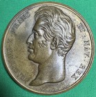 1825 Charles X Bronce Medal Monument for The Victims of Quiberon Commemorative