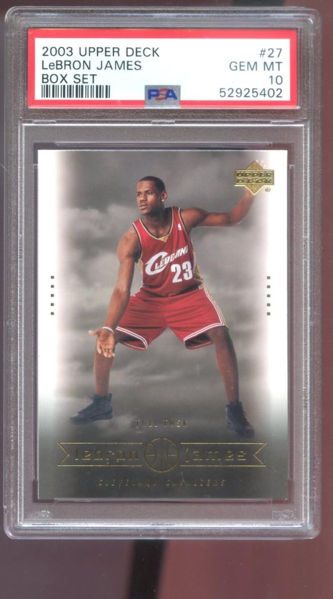 2003-04 Upper Deck Box Set #27 Lebron James ROOKIE RC PSA 10