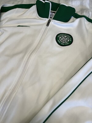 Nike Celtic FC Track Zip Up Jacket Football/Soccer White