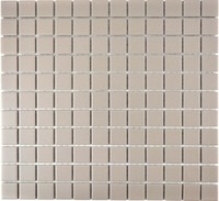 Mosaik Fliese Keramik Hellgrau Unglasiert Wand Wc 18-0204-R10 I 10 Mosaikplatten
