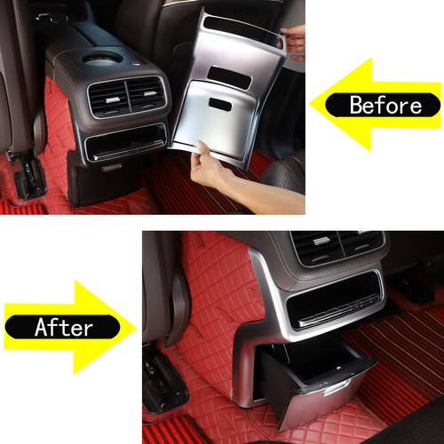 Silver ABS Rear Vent Decoration Frame Fit Mercedes-Benz GLE/GLS 2020-2023 - Picture 9 of 13