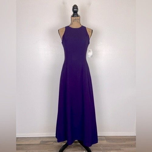 Papell Boutique Abendkleid Vintage 90er festlich Größe 6P lila feminin elegant