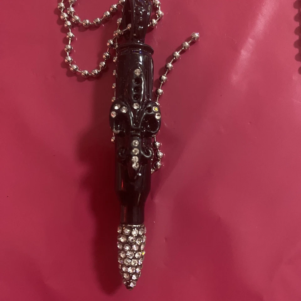 Gran colgante de plata enchapado en bala grande 4 Peace poco común Foto 3 de 3