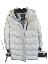 Mpg Sport Womens Maxi Down Puffer Jacket, White, Size X-large, New With Tags