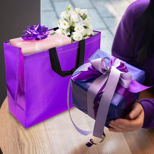 Große Geschenktüten 18 Stück mit Taschentüchern wiederverwendbar metallic glänzend Geburtstag Party - Bild 5 von 7