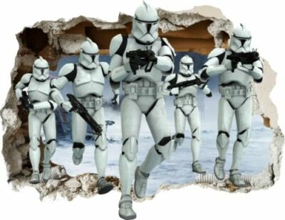 STAR WARS Stormtrooper STICKER 3D Wandaufkleber Wandtattoo NEU XL 155