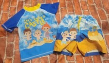 Cocomelon Boys Swim Set Rashguard 3t Trunks 2t