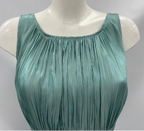 Dress Green Long Maxi Tie Back New Prom Size UK 12 Womens - Picture 6 of 13