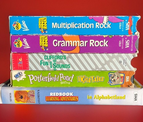 Retro Kids Educational VHS Tapes - Learn About Confidence, Grammar, Math, & More - Picture 7 of 7