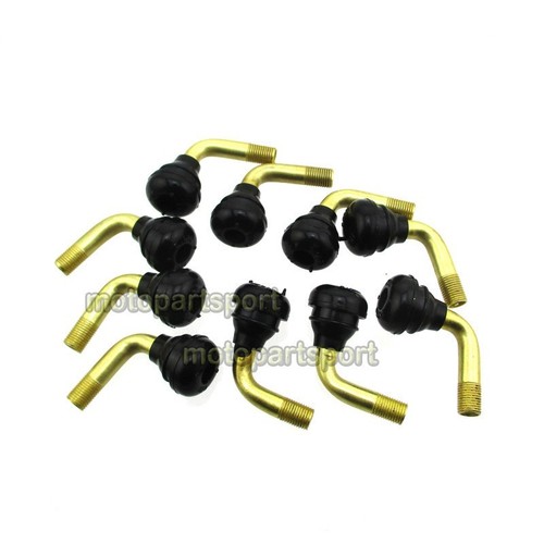 10x PVR70 Tubeless Tire Valve Stems 90° For ATV Pit Dirt Bike Scooter Moped Moto - Picture 2 of 5