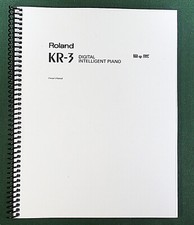 Roland KR-3 Owner's Instruction Manual: 64 Pages  Protective Covers 