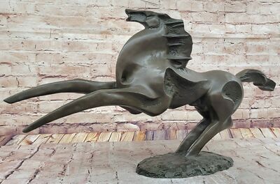 XL Abstract Stallion Horse Bronze Statue - Collectible Artwork by Milo Decor Art