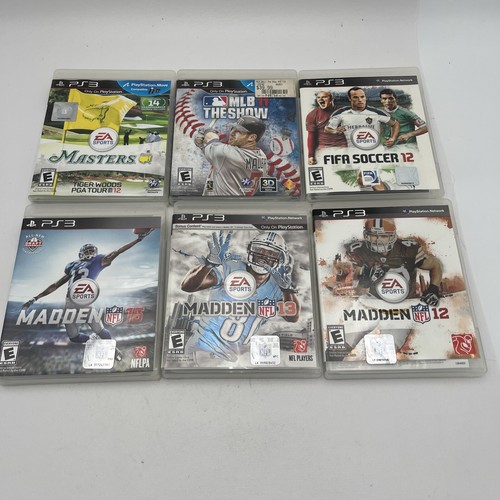 PlayStation 3 (PS3) - Lot of 6 - Madden 13 MADDEN 16 MLB 11 THE SHOW FIFA GOLF - Picture 2 of 8